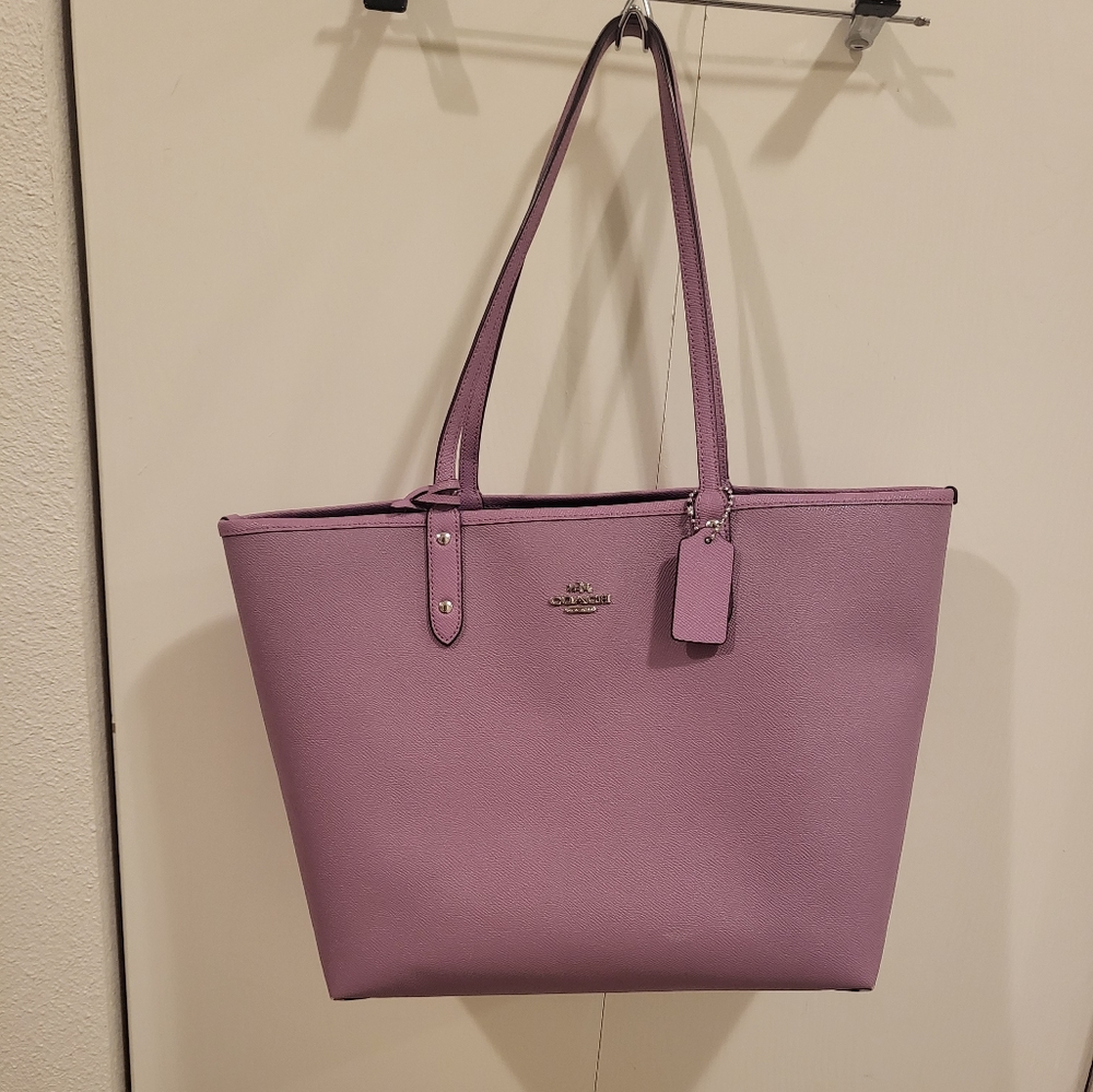Lavender Coach Large Tote bag